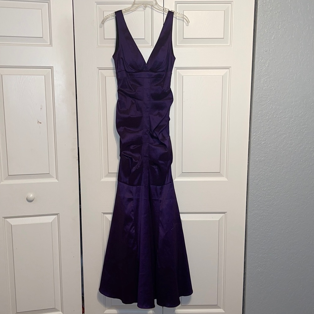 Xscape Dark Purple long dress for special occasion